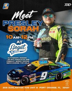 Meet Presley Sorah: #9 Race Car Autograph Signing